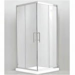 Shower Glass - Doris Series 2-Side Double Sliding Door (900x1900mm) Chrome Shower Glass - Doris Series 2-Side Double Sliding Door (900x1900mm) Chrome